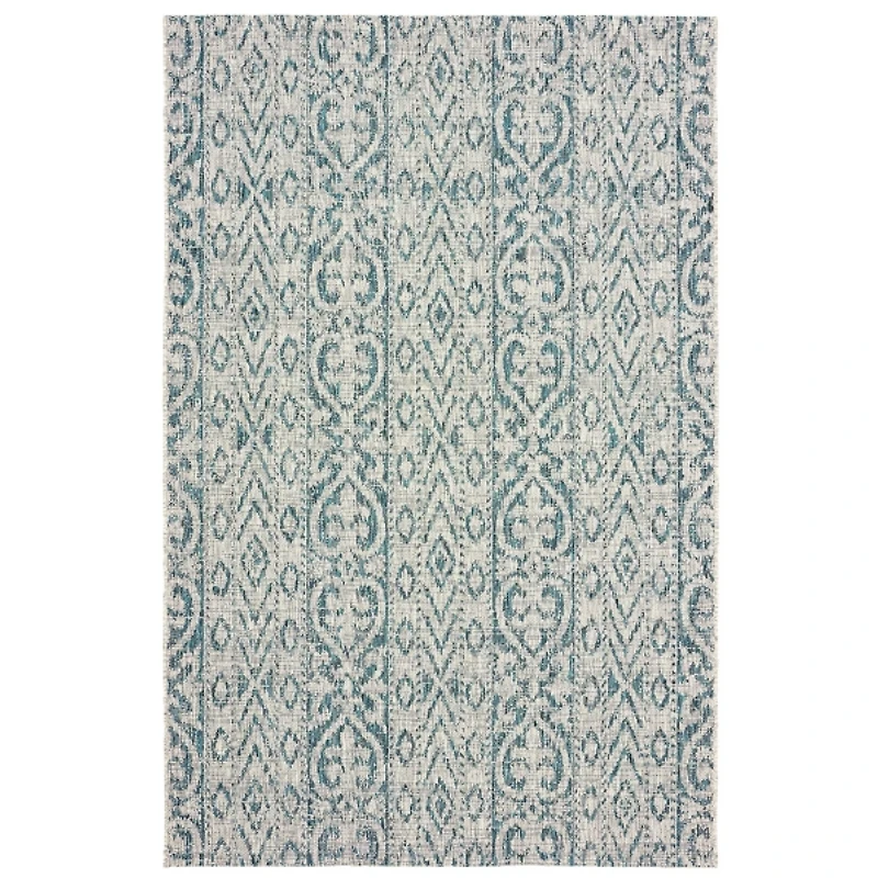 Azure Terrace Sun Shower Outdoor Area Rug, 5x8