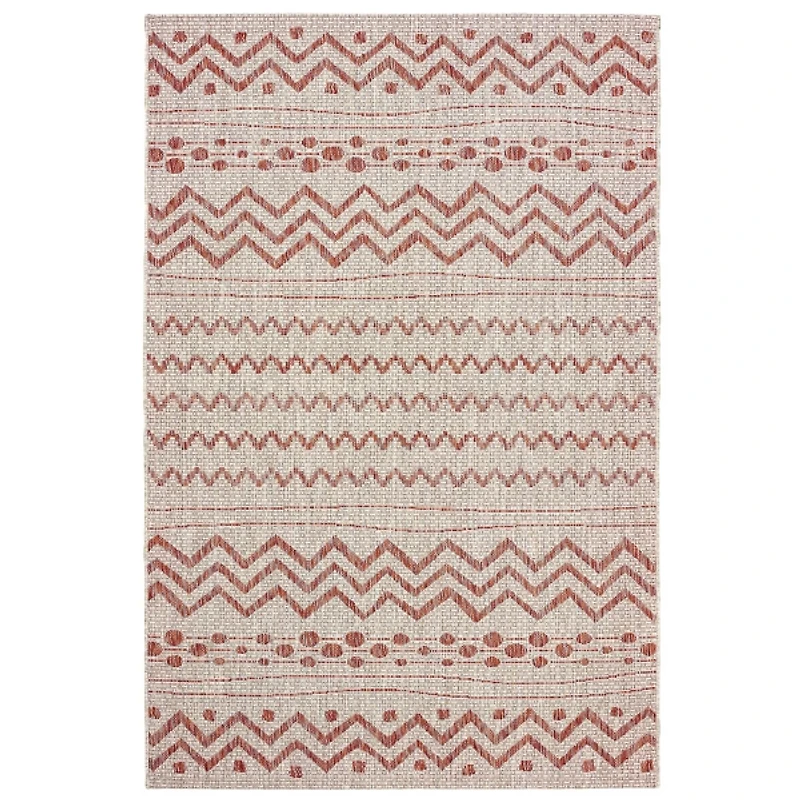 Geometric Stripe Sun Shower Outdoor Area Rug