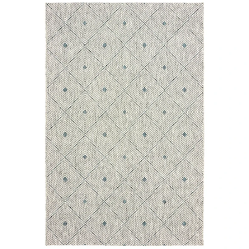 Solitaire Sun Shower Outdoor Area Rug, 5x8