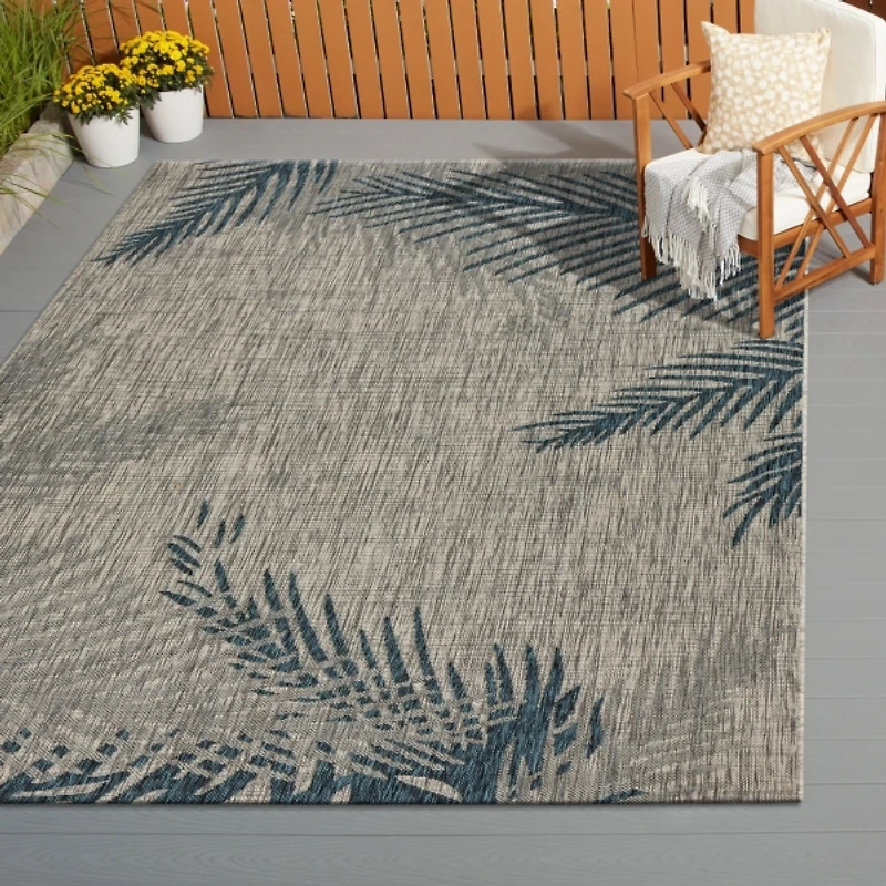 Tropical Palms Captiva Outdoor Area Rug, 5x7