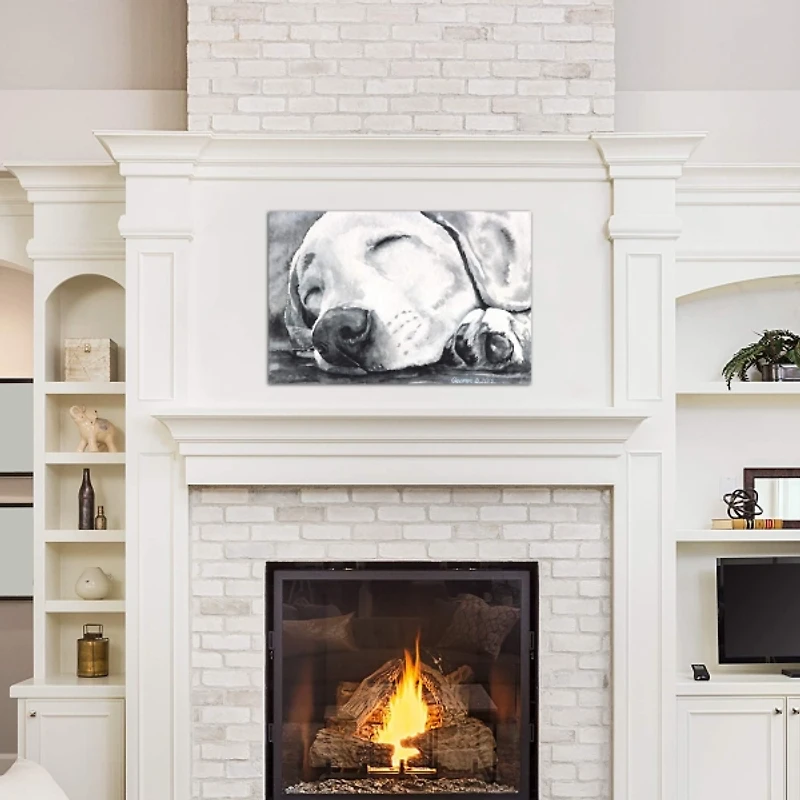 Happy Dreams Dog Giclee Canvas Art Print, 26x18