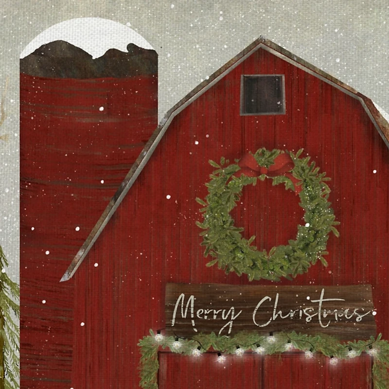 Barn and Church Canvas Art Prints, Set of 2