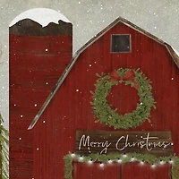 Barn and Church Canvas Art Prints, Set of 2