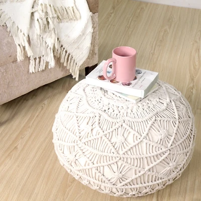 Mystic Macrame Pouf