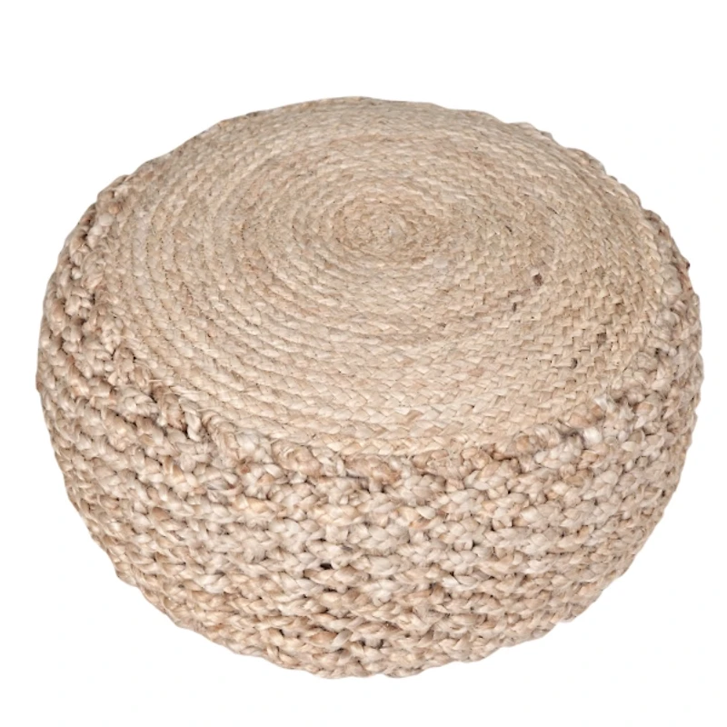 Nature's Child Braided Jute Pouf
