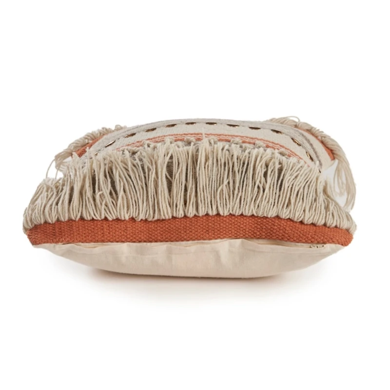 Spice and Natural Chic Fringe Pillow
