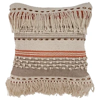 Spice and Natural Chic Fringe Pillow