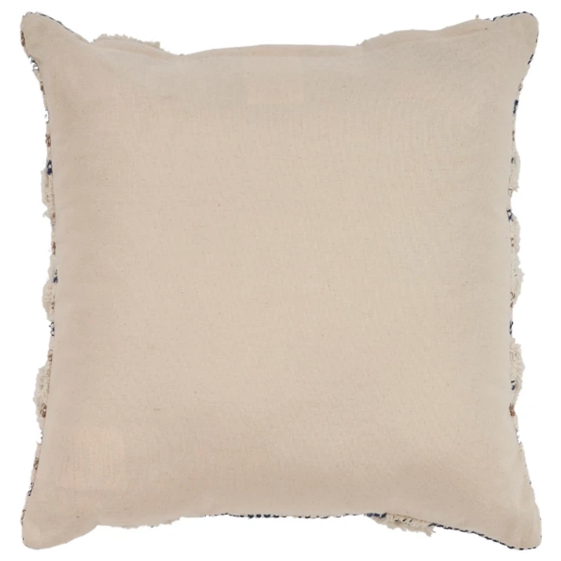 Textured Blue Stripe Pillow