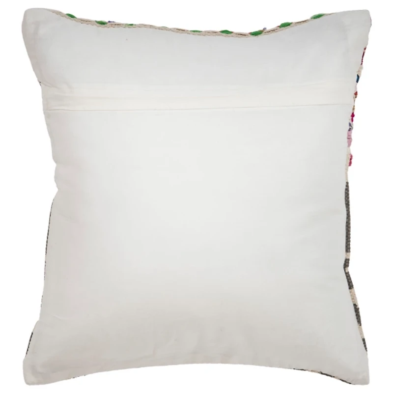 Textured Geometric Boho Pillow