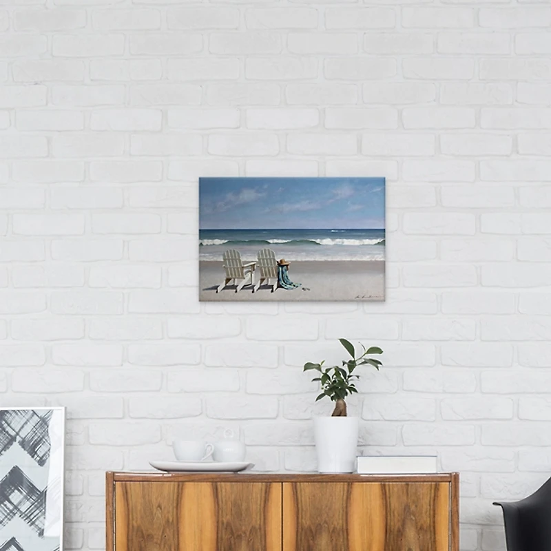 Tide Watching Canvas Art Print