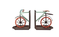 Rustic Bicycle Bookends, Set of 2