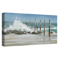 Perched By The Sea Canvas Art Print