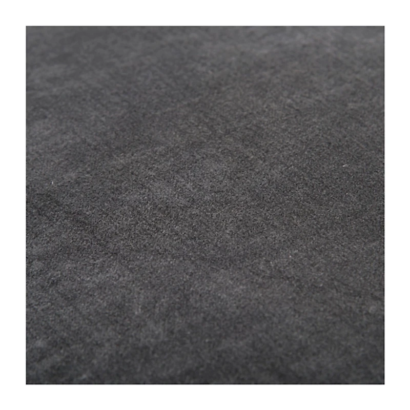 Dark Gray Solid Cotton Pillow, 22 in.