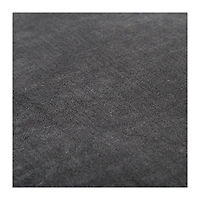 Dark Gray Solid Cotton Pillow, 22 in.