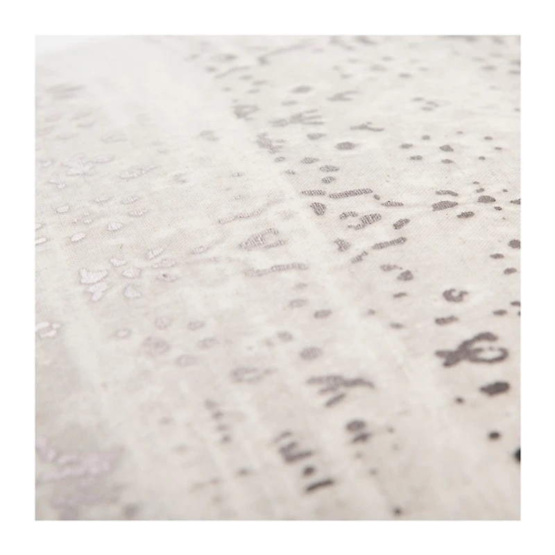 Silver Stripe Cotton Pillow