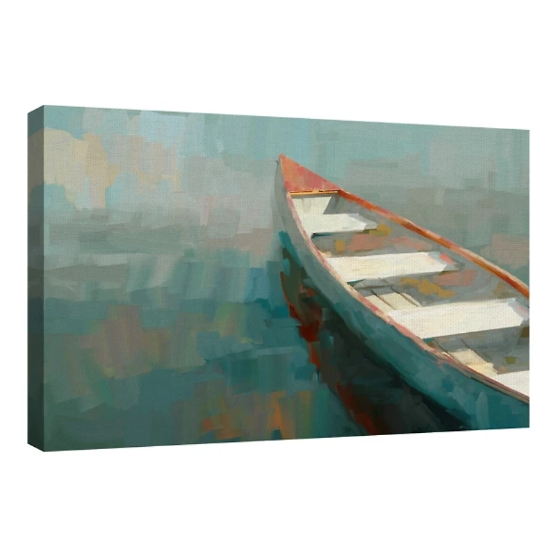 Coral Canoe I Canvas Art Print