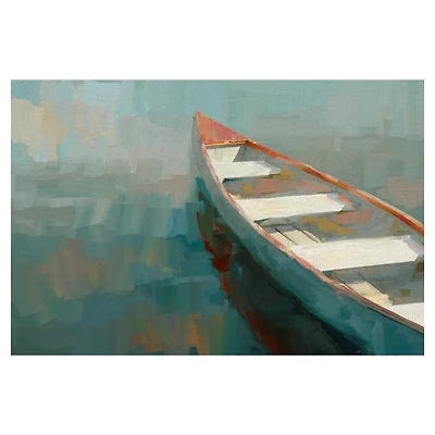Coral Canoe I Canvas Art Print