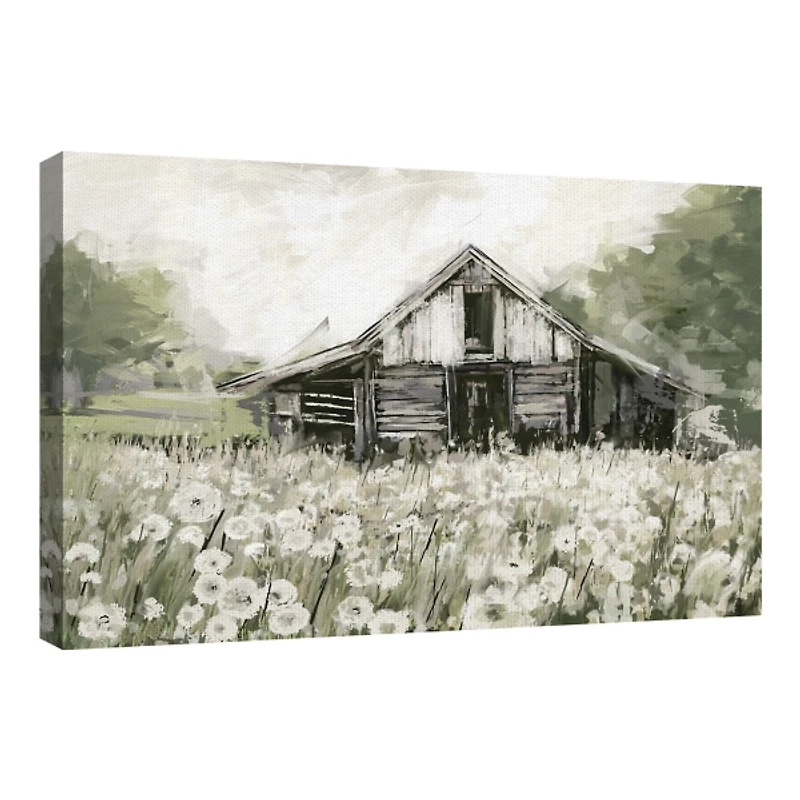 Dandelion Barn Canvas Art Print