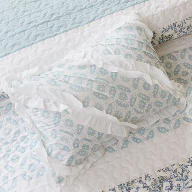 Blue Valerie 6-pc. Queen Coverlet Set