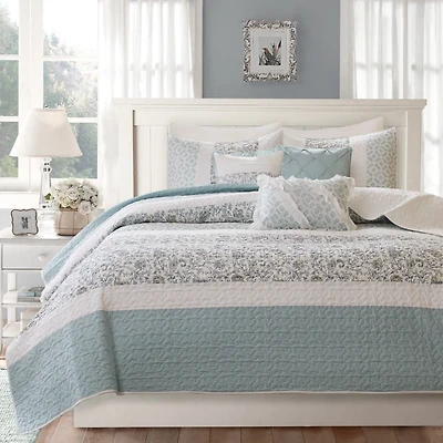 Blue Valerie 6-pc. King Coverlet Set