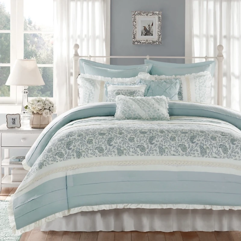 Blue Valerie 9-pc. King Comforter Set