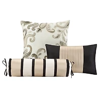 Black Welma 12-pc. King Bedding Set