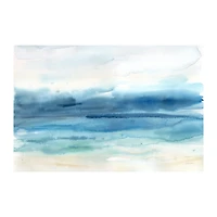 Abstract Indigo Seascape Giclee Canvas Art Print
