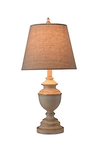 Distressed Cream Table Lamp