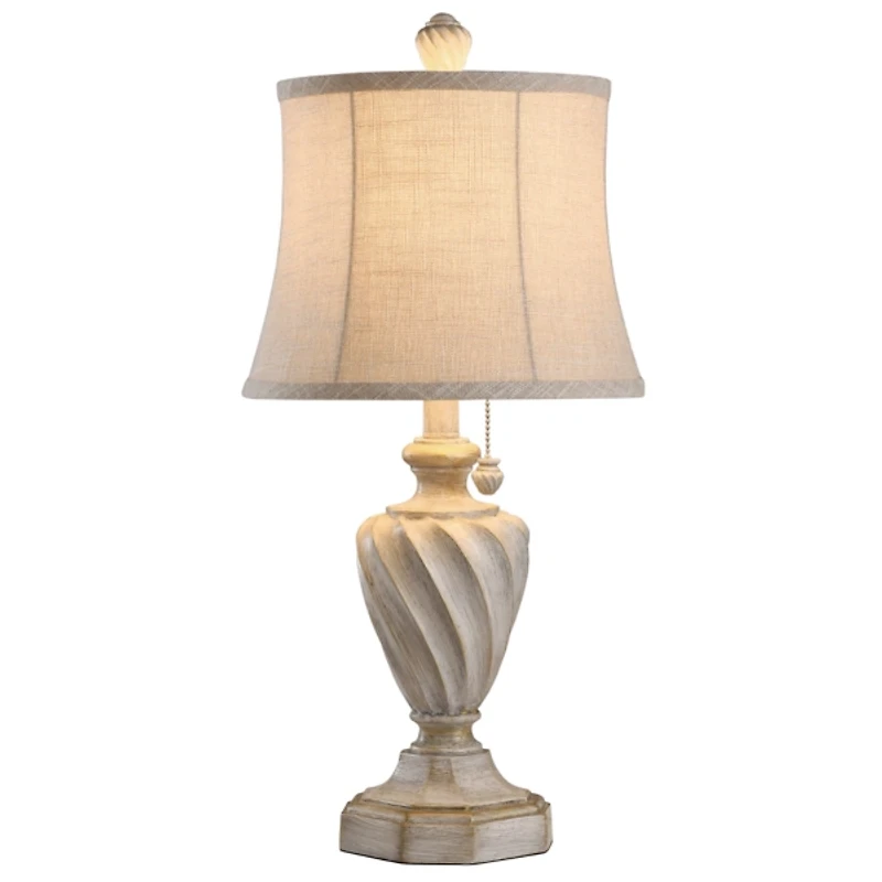 Cream and Off-White Table Lamp