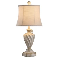 Cream and Off-White Table Lamp
