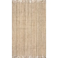 Hand Woven Chunky Loop Natural Jute Area Rug