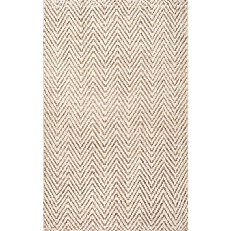 Brown Chevron Valen Area Rug