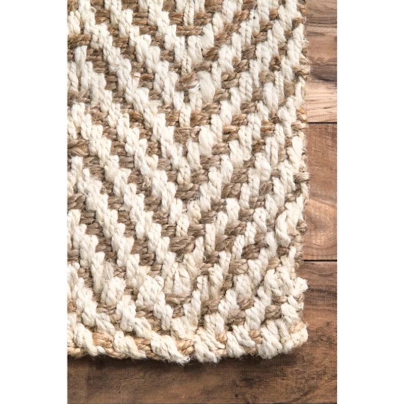 Brown Chevron Valen Area Rug, 8x10