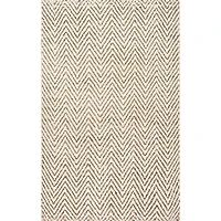 Brown Chevron Valen Area Rug, 8x10