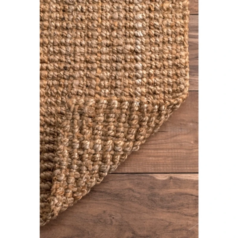 Natural Solid Addy Area Rug, 5x8