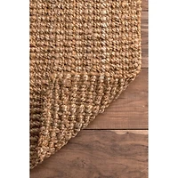 Natural Solid Addy Area Rug, 5x8