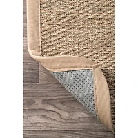 Natural Seagrass Percey Area Rug, 5x8