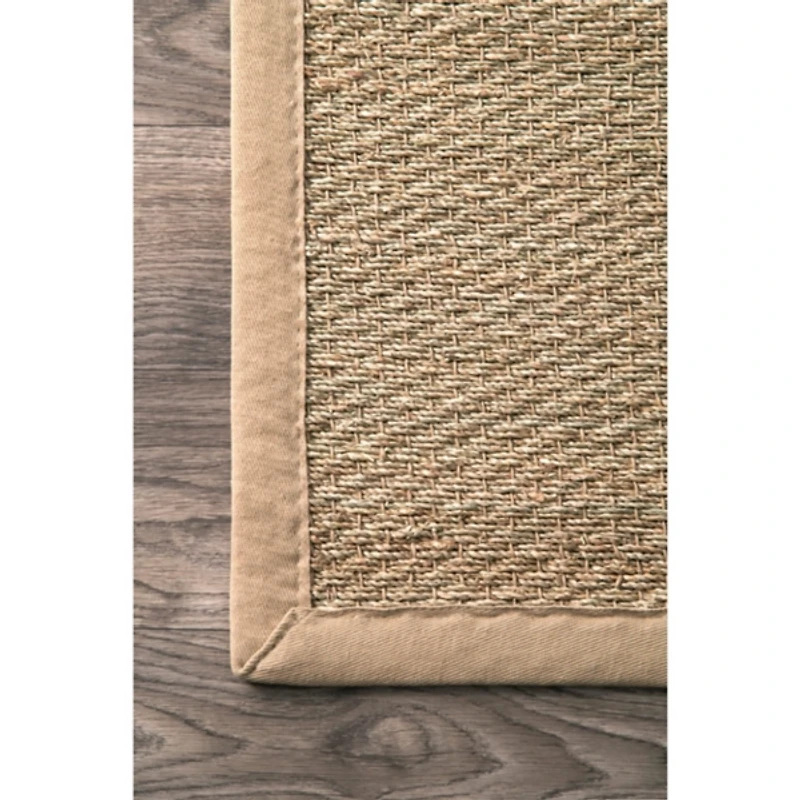 Natural Seagrass Percey Area Rug, 5x8