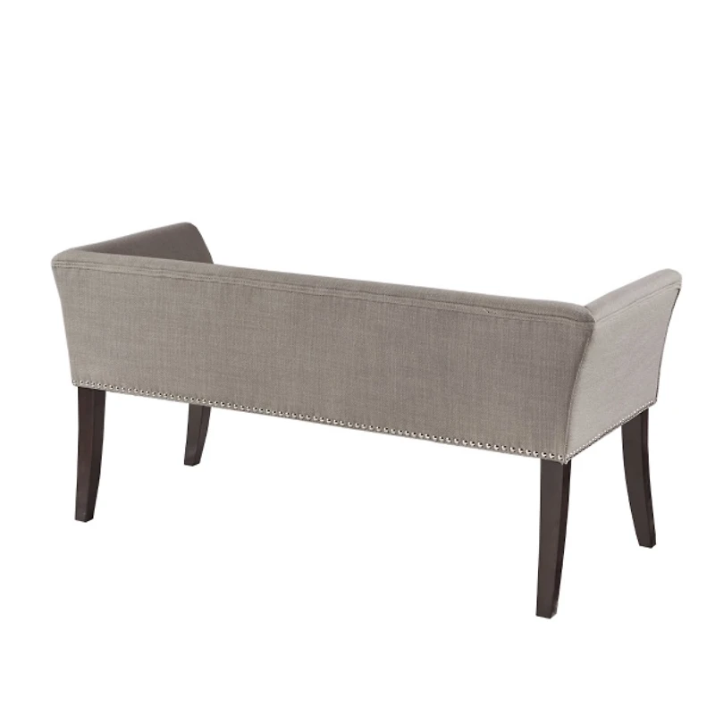 Silver Gray Melinda Accent Bench