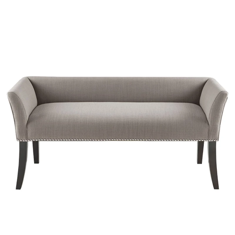 Silver Gray Melinda Accent Bench