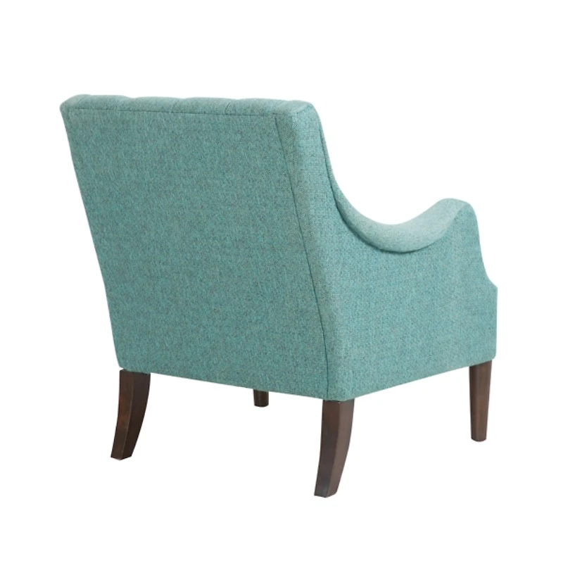 Elle Tufted Teal Accent Chair
