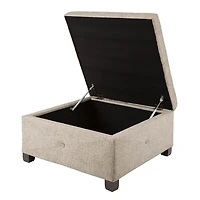 Lila Tufted Sand Storage Ottoman