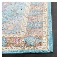 Blue Creme Arkin Transitional Area Rug