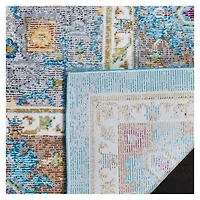 Blue Creme Arkin Transitional Area Rug
