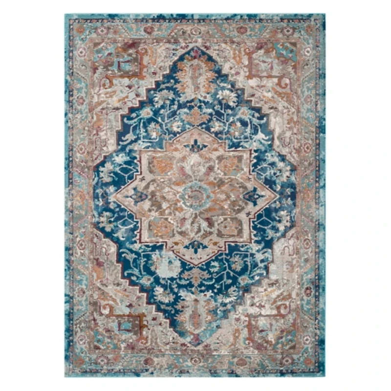 Deep Blue Arkin Transitional Area Rug, 5x8