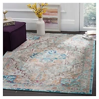 Blue and Beige Arkin Transitional Area Rug