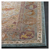 Beige and Orange Arkin Transitional Area Rug, 5x8