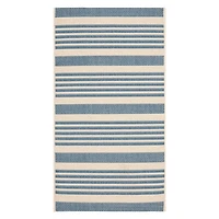 Blue Courcy Transitional Outdoor Accent Rug