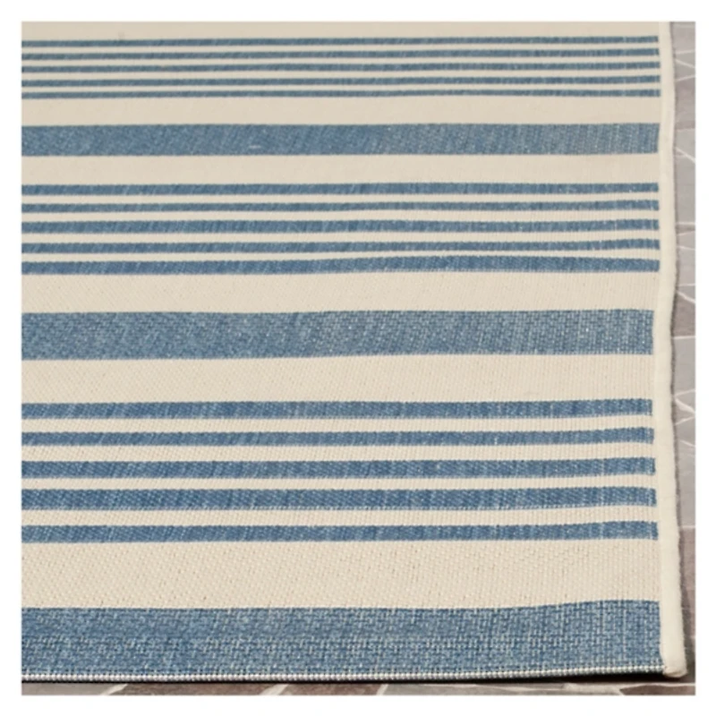 Blue Courcy Transitional Outdoor Area Rug