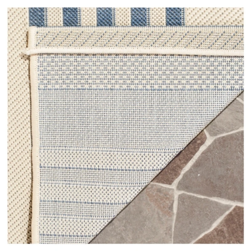 Blue Courcy Transitional Outdoor Area Rug